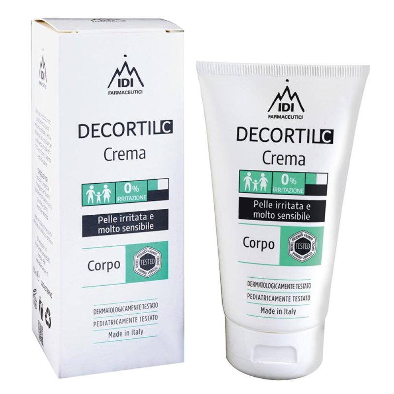 Idi Farmaceutici Decortil C - Crema Corpo Pelle Irritata e Molto Sensibile,150 ml