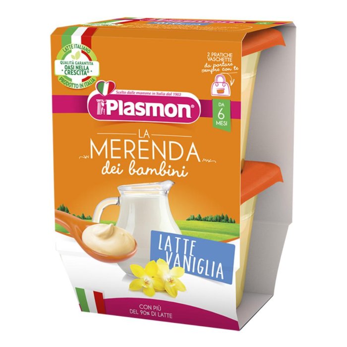 La Merenda BB Latte & Vaniglia 2×120 g