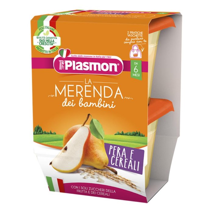 PLASMON Mer.Pera/Cer.2x120g