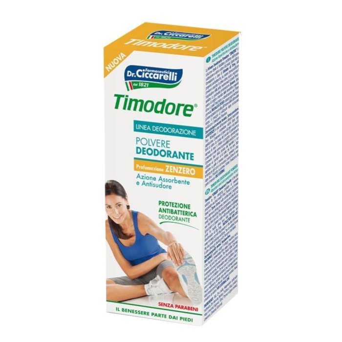 Timodore Polvere Deodorante Profumazione Zenzero 75g