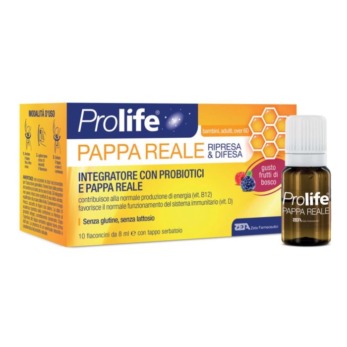 Prolife Pappa Reale Integratore Alimentare Energia e Flora Batterica Equilibrata 10 flaconi