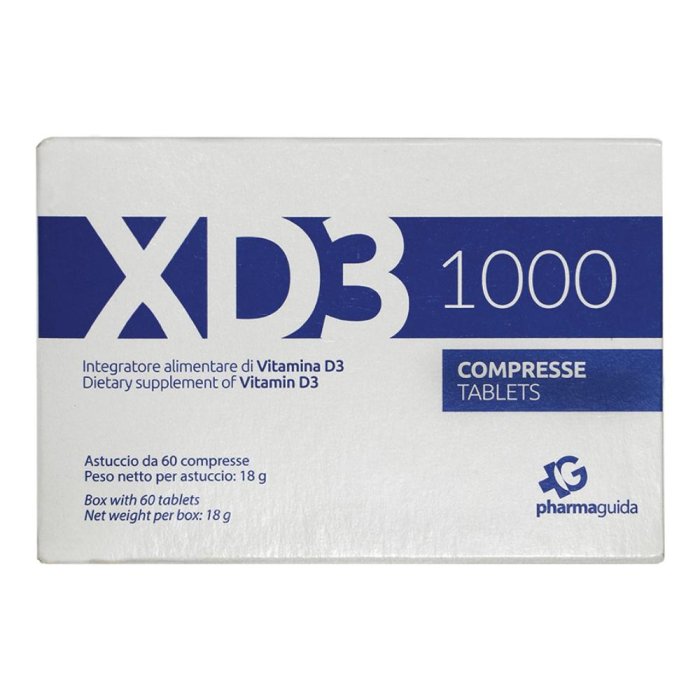 Pharmaguida XD3 1000 Integratore Vitamina D 60 Compresse
