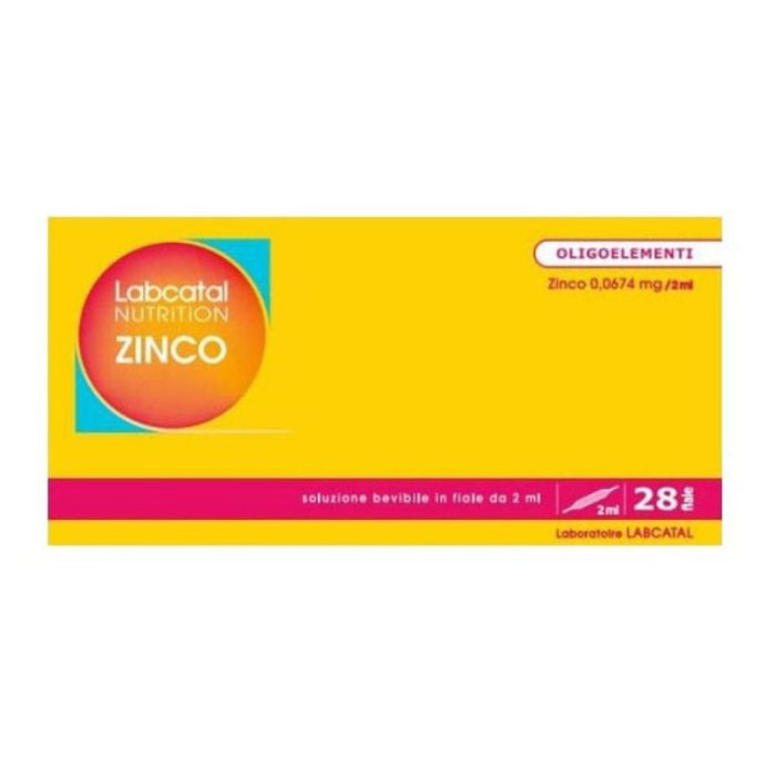 Labcatal IMO Zinco 28 Fiale da 2 ml Integratore Oligoelemento per Difese Immunitarie Pelle e Capelli