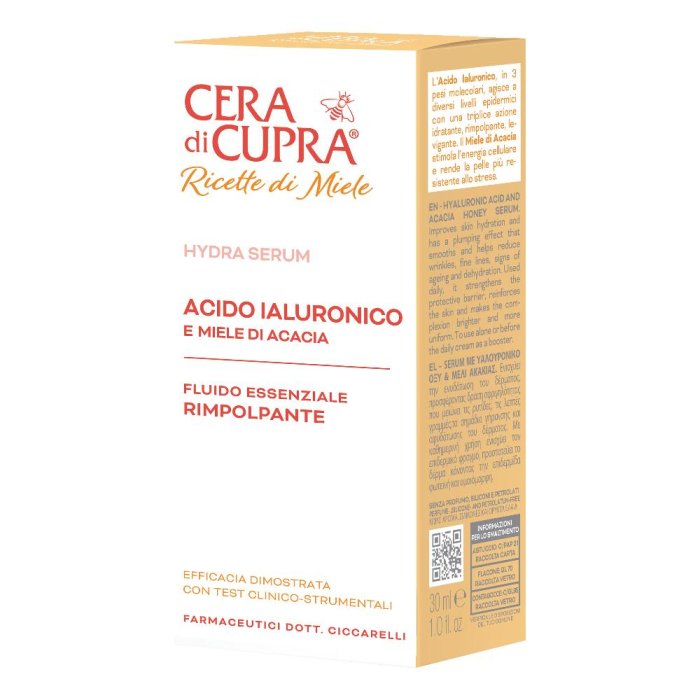 Cera di Cupra siero acido ialuronico 30 ml - siero viso idratante rimpolpante