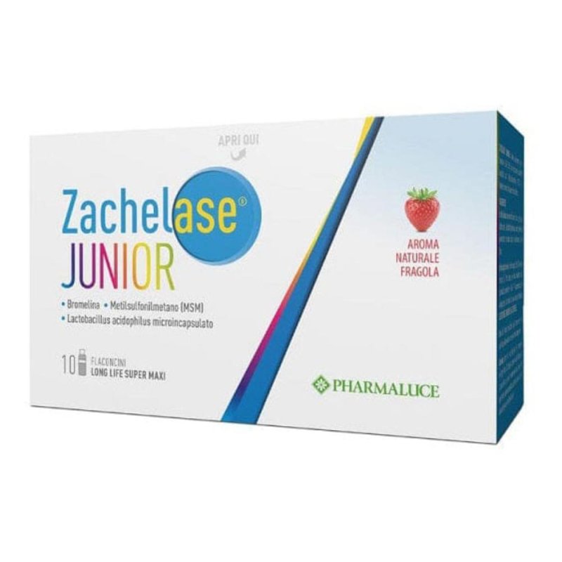 Zachelase Junior - Integratore Alimentare per Bambini - 10 Flaconcini da 10 ml