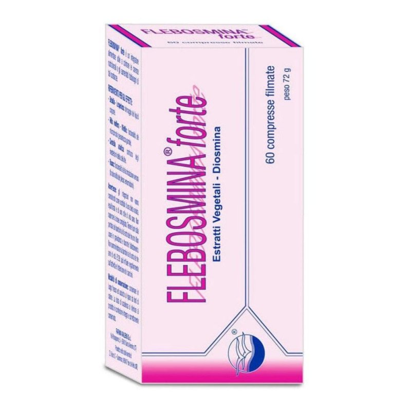 Flebosmina Forte 60 Compresse per Circolazione Venosa, Gambe Pesanti ed Emorroidi