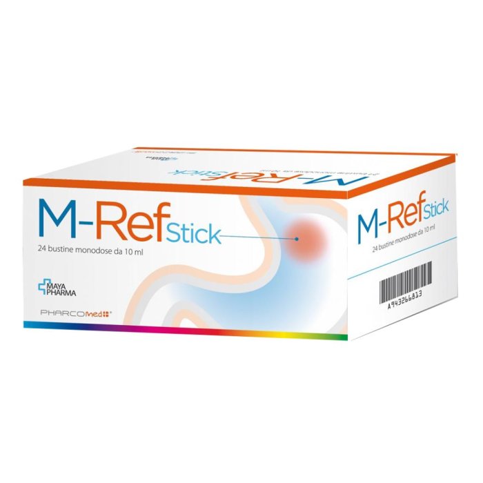 Maya Pharma M-Ref Dispositivo Medico per il Reflusso Gastroesofageo 24 stick