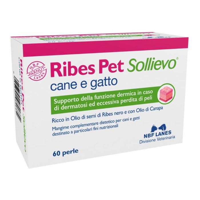 NBF Lanes Ribes Pet Sollievo Mangime Complementare cani e gatti 60 Perle