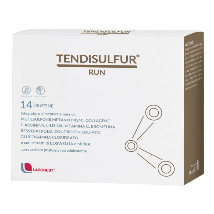 Laborest Tendisulfur Run Integratore Funzione Articolare e Drenante 14 Bustine