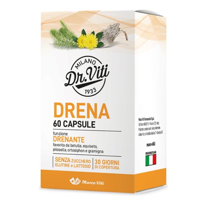 Marco Viti Drena Integratore Drenante e Antiossidante 60 Capsule