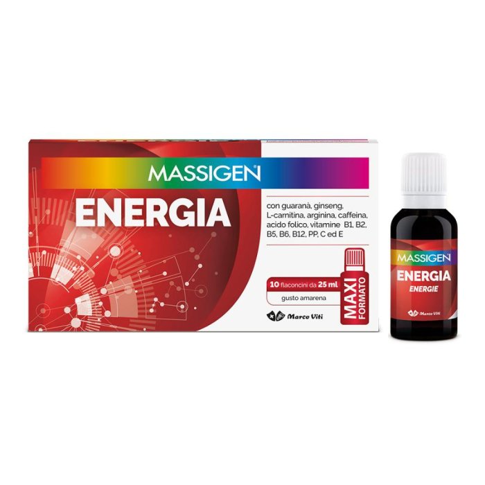Massigen Energia 25 Ml in Integratori e Vitamine  10 flaconi