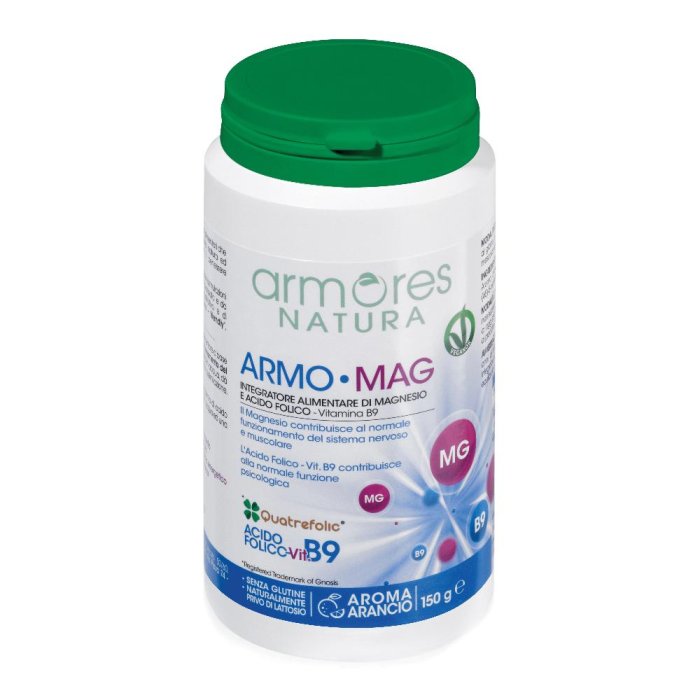 Armores Armo Mag Integratore Alimentare di Magnesio in Polvere Barattolo 150 g