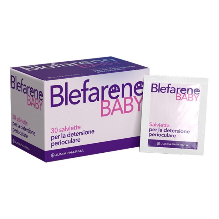 Blefarene Baby Salviette Detergenti e Lenitive per la Zona Perioculare 30 salviette