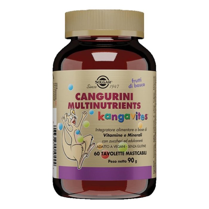  Solgar Cangurini Multinutrients Frutti Tropicali 60 Tavolette