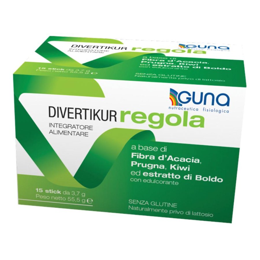 Guna Divertikur - Regola Integratore Alimentare 15 Stick