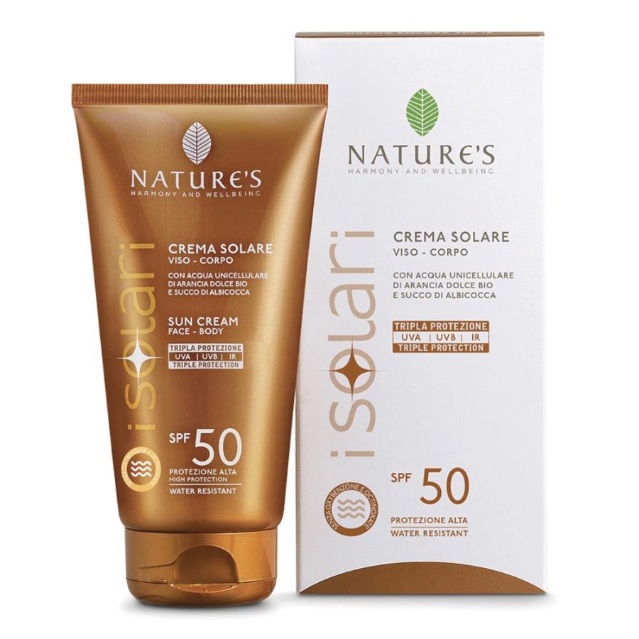 Natures Sol crema viso/corpo SPF50 - crema solare alta protezione per viso e corpo