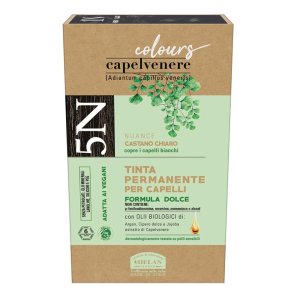 Capelvenere Tinta Per Capelli 5N Castano Chiaro Naturale Colore Permanente Per Capelli Più Luminosi
