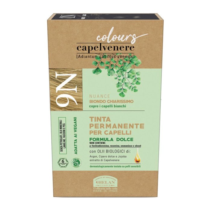 Capelvenere tinta capelli 9N bio - colorazione permanente naturale biondo chiaro