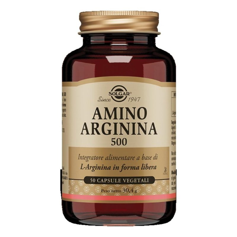  Solgar Amino Arginina 500 50 Capsule Vegetali
