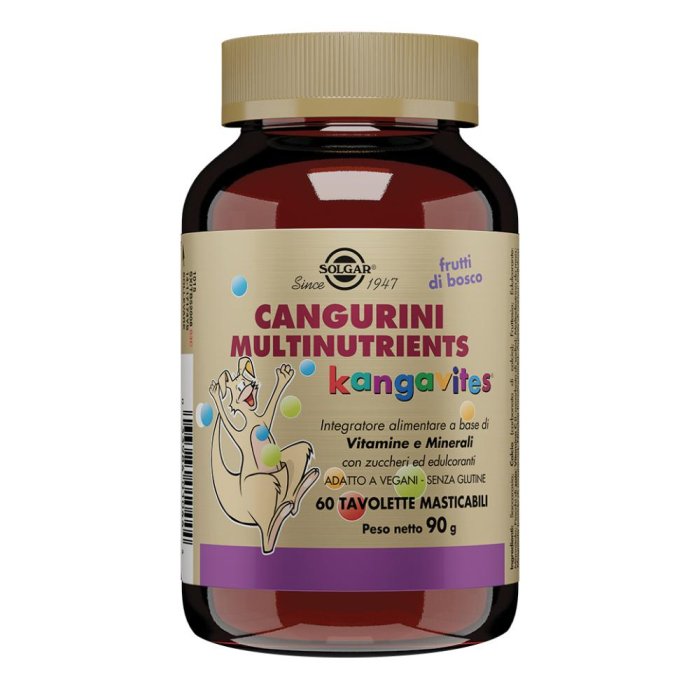  Cangurini Multinutrients Solgar Gusto Frutti di Bosco