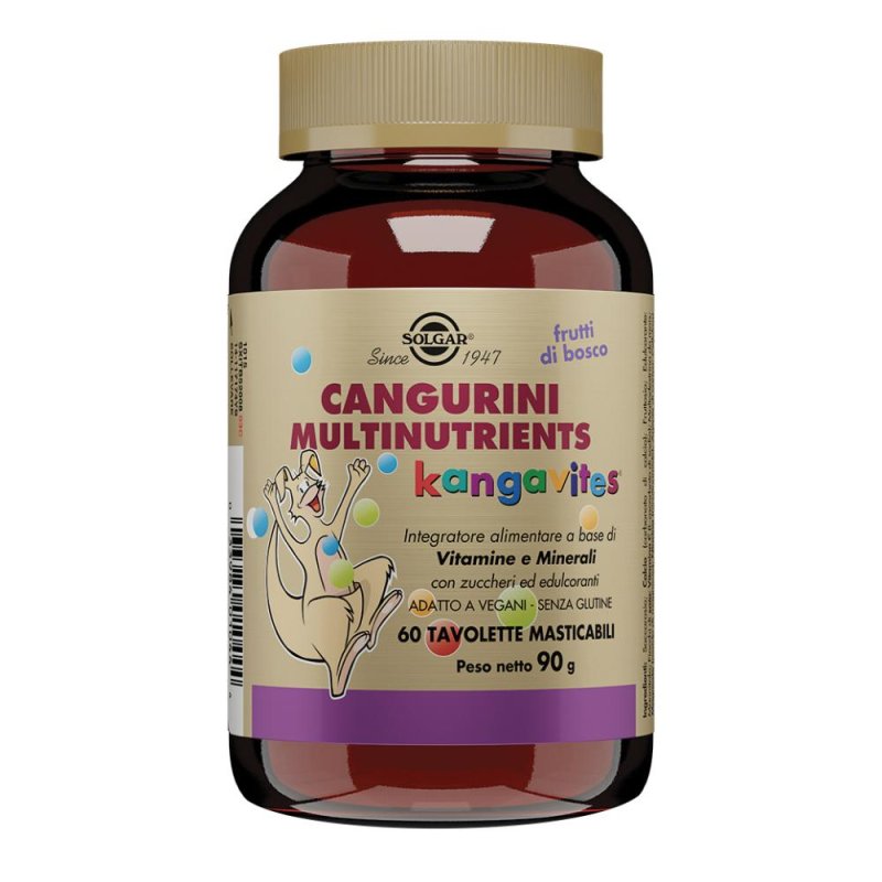  Cangurini Multinutrients Solgar Gusto Frutti di Bosco