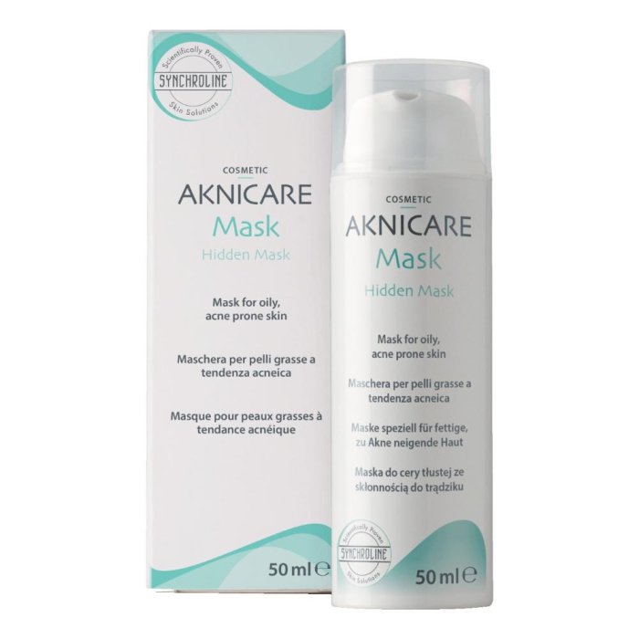 AKNICARE Mask Maschera Viso Purificante 50 ml per Pelle Grassa e Acneica