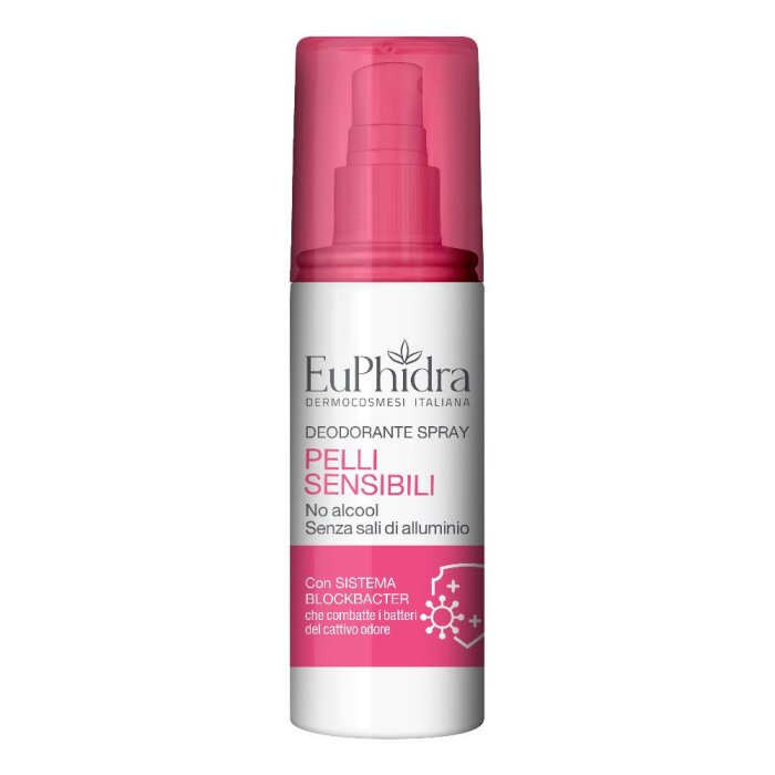 Euphidra Deodorante Spray Pelli Sensibili No Alcool Fragranza Fiorita 100 ml