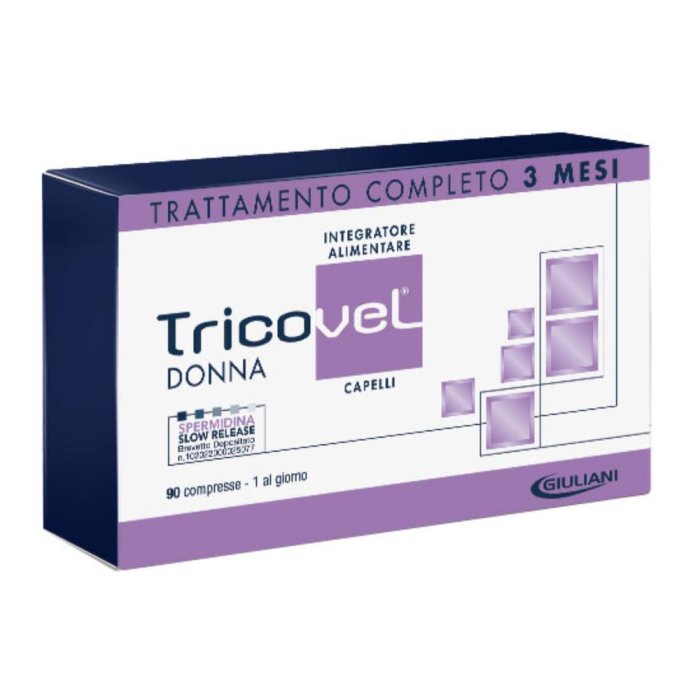Tricovel Donna Integratore Capelli Anticaduta e Rinforzante – 90 Compresse