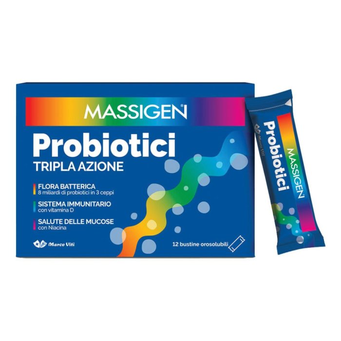 Massigen Probiotici Tripla Azione Marco Viti 12 Stick