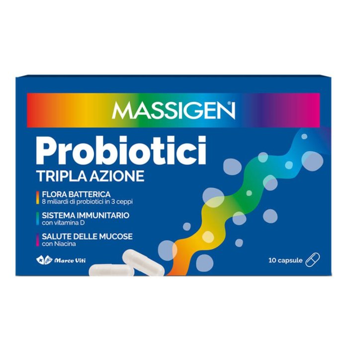  Massigen Probiotici Tripla Azione Marco Viti 10 Capsule