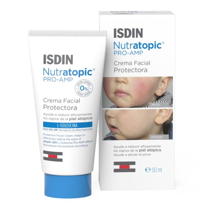 Isdin Nutratopic Pro-AMP Crema Viso Pelle Atopica 50 ml