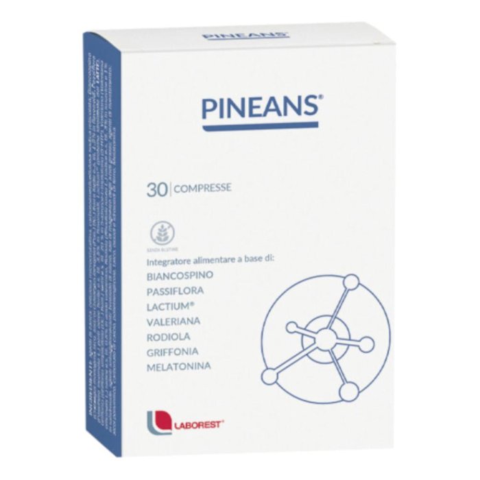 Pineans - Integratore Alimentare con Melatonina e Piante Rilassanti - 20 compresse