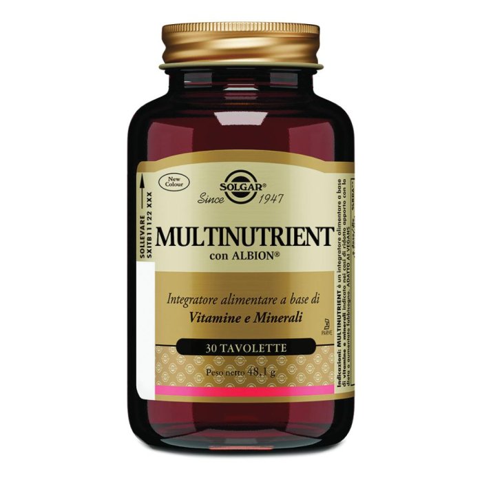  Solgar Multinutrient Vitamine Minerali 30 Tavolette