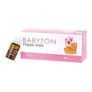 Zetaton Babyton 12 flaconcini 10 ml - integratore tonico con pappa reale, miele e mirtillo per crescita e convalescenza bimbi