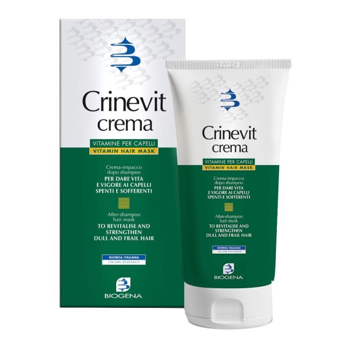 Biogena CrineVit Crema Impacco Dopo Shampoo per Capelli Secchi Opachi 150 ml