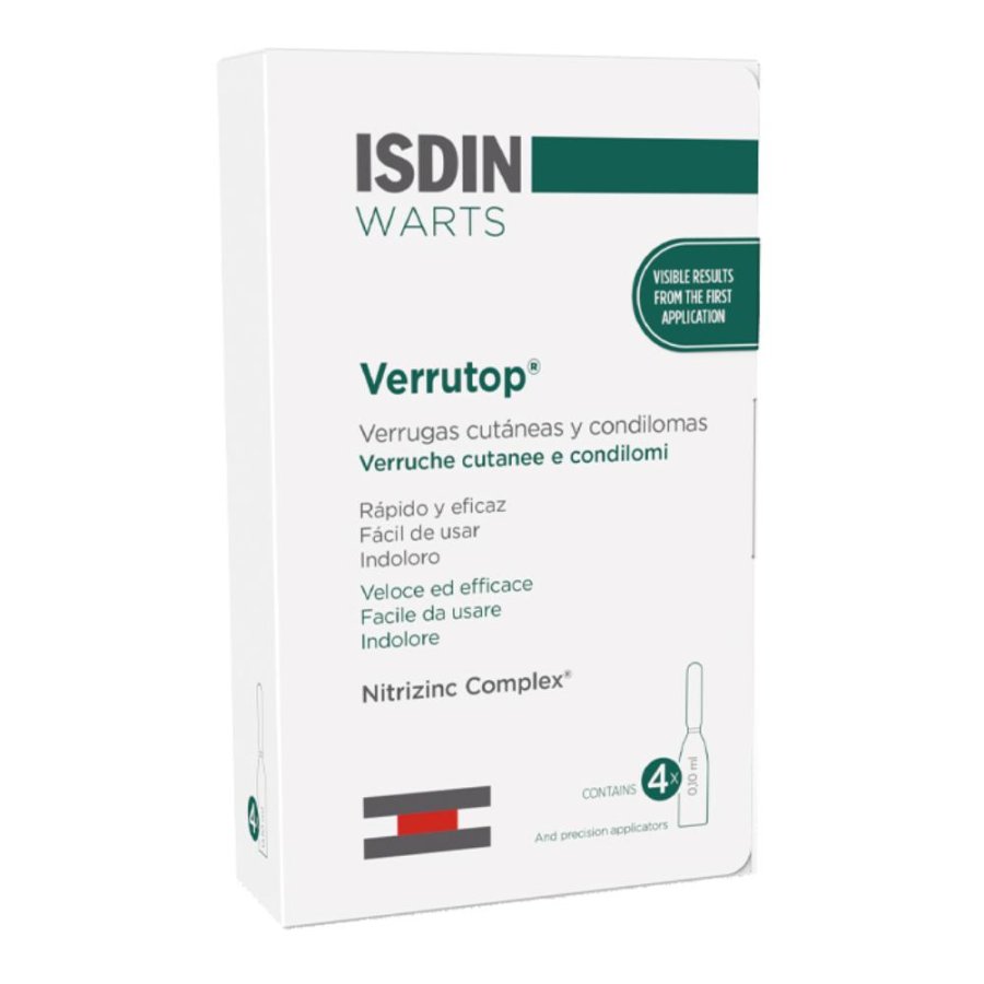 Verrutop Isdin Warts 4 fiale da 0,10 ml Verrutop Isdin Warts 4 fiale da 0,10 ml