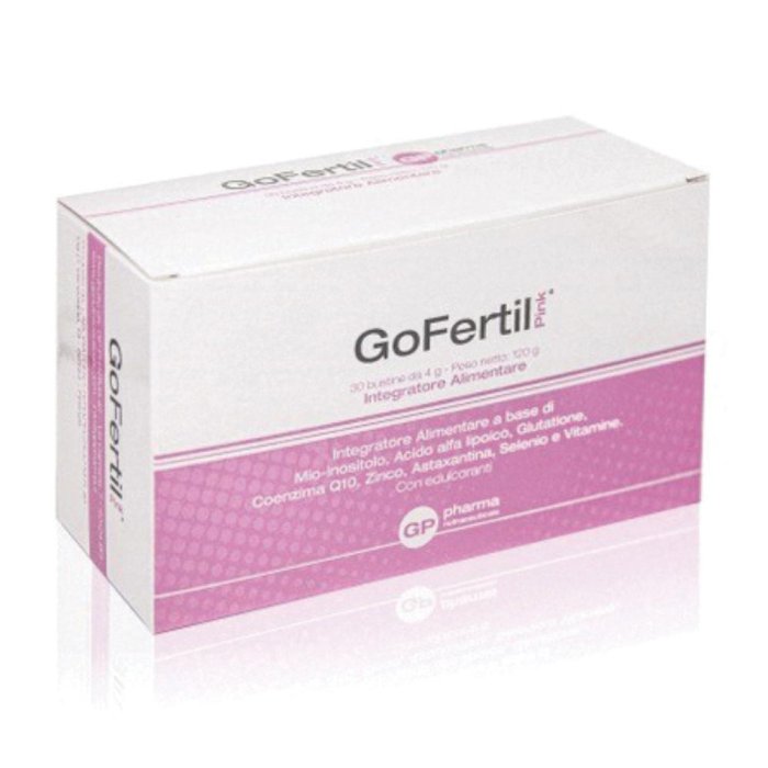 Gofertil Integratore per la Fertilità Maschile 30 Bustine da 4 g a Base di Carnitina Glutatione Coenzima Q10 Vitamine e Selenio
