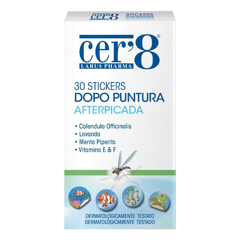 Larus Pharma Cer'8 Stickers Dopo Puntura 30 Pezzi