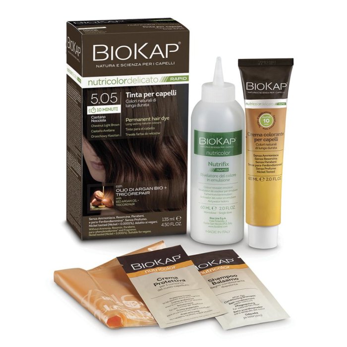 Bios Line Biokap Nutricolor - Delicato Rapid 5.05 Castano Nocciola 135ml