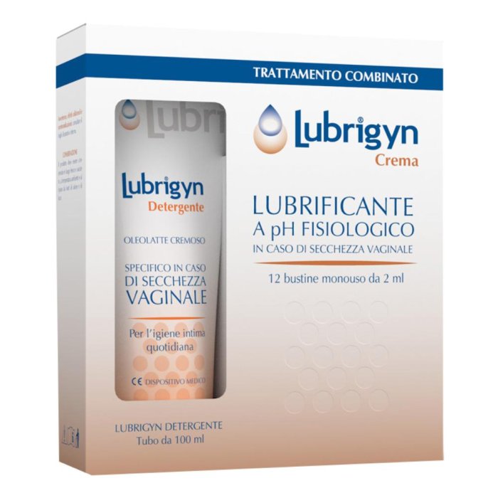 Uniderm Lubrigyn - Detergente 100 ml + Crema Lubrificante 12 Bustine