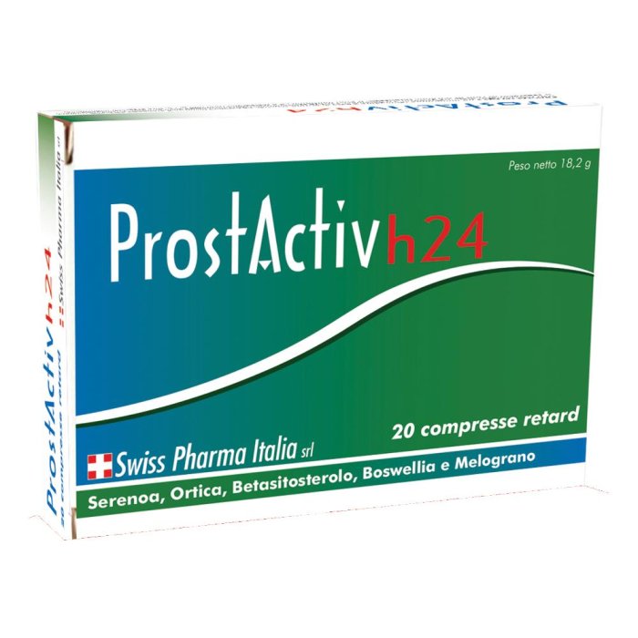 Prostactiv H24 Integratore Prostata Uomo 20 Compresse Retard per Benessere e Funzionalità delle Vie Urinarie
