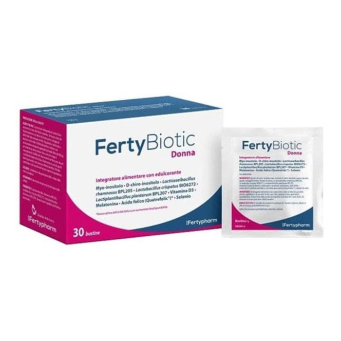 Fertybiotic Donna Integratore per il benessere della donna in età fertile 30 bustine