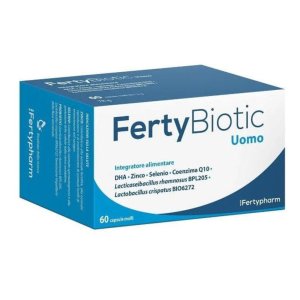 FertyBiotic Uomo Integratore Alimentare per la Fertilità e il Benessere Maschile 60 capsule 