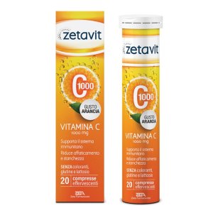 Zetavit C 1000 mg 20 Compresse Effervescenti Bernini Integratore di Vitamina C
