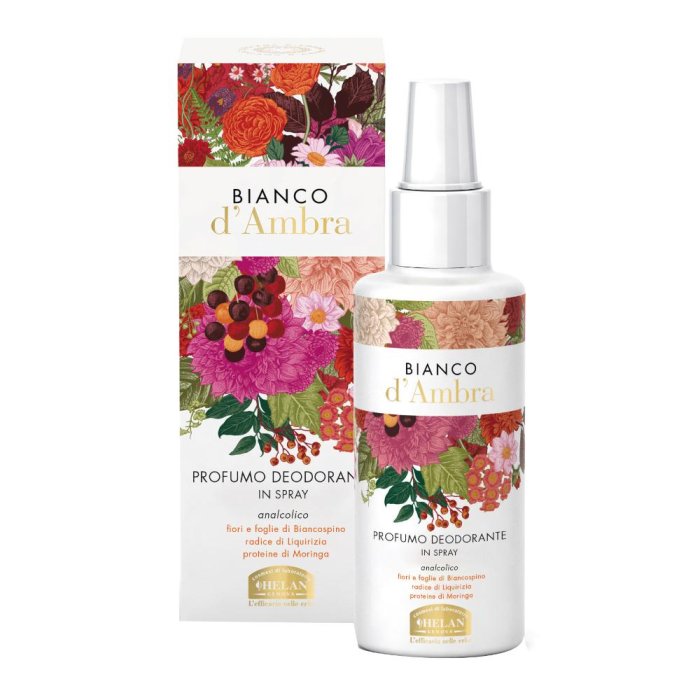 Helan Bianco d'ambra - Profumo Deodorante Spray Analcolico 100 ml