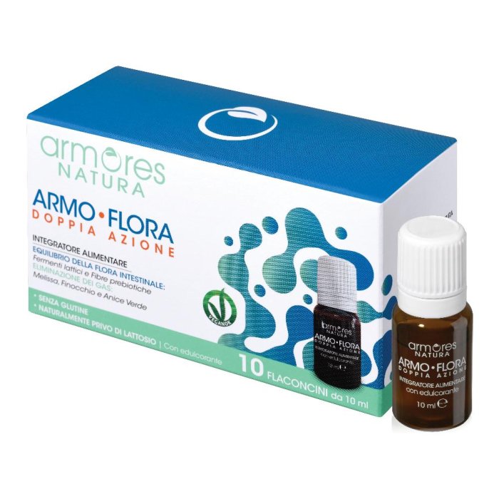 Armores Armo Flora Integratore Alimentare Probiotico in Capsule per il Benessere Intestinale 10x10