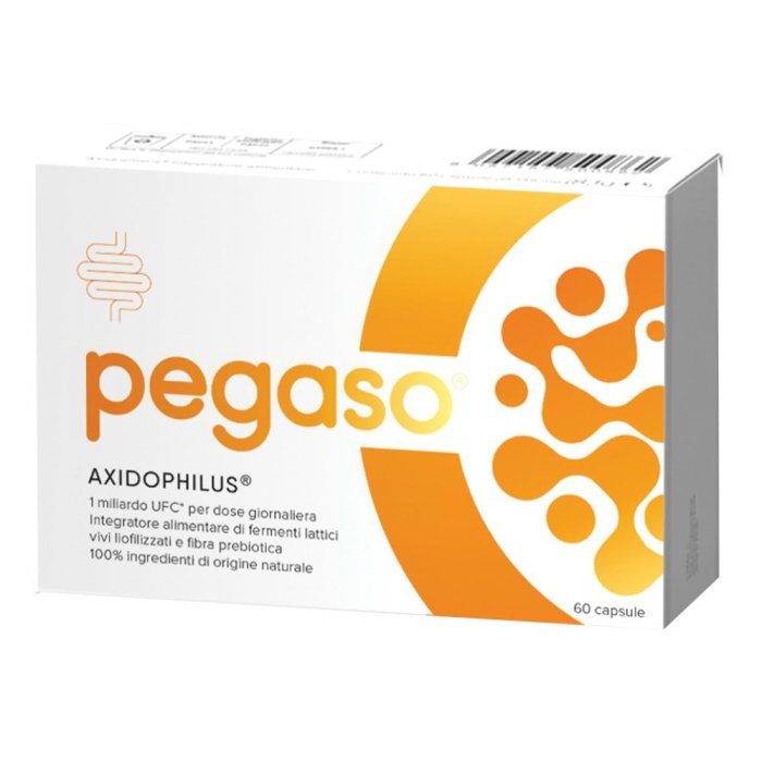 Pegaso Axidophilus - Integratore di Fermenti Lattici e Fibra Prebiotica 60 capsule 
