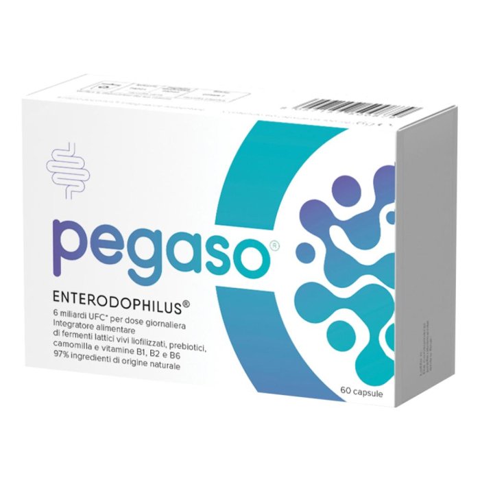 Pegaso Enterodophilus 60 Capsule Probiotico Integratore per Equilibrio della Flora Intestinale