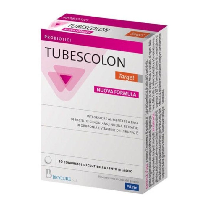 Tubescolon Target Perseus Integratore Alimentare per Benessere di Colon e Intestino Regolare 30 Compresse