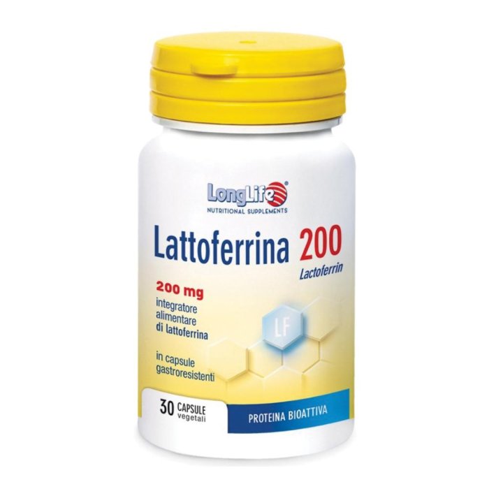 LongLife Lattoferrina 200 Integratore Sistema Immunitario 30 Capsule